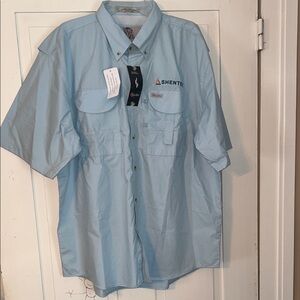 Tiger Hill Shentel Short Sleeve Shirt Blue XL Performance Fishing Outdoor